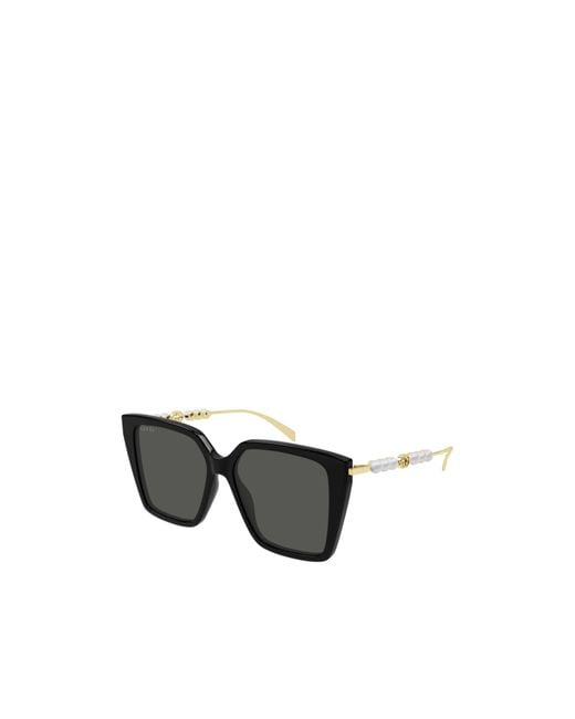 Gucci Black Eyewear Square Frame Sunglasses