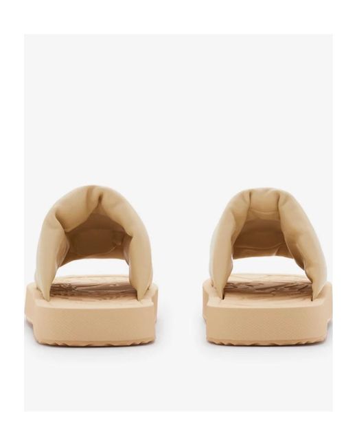 Burberry Natural Ekd Slab Padded Slides