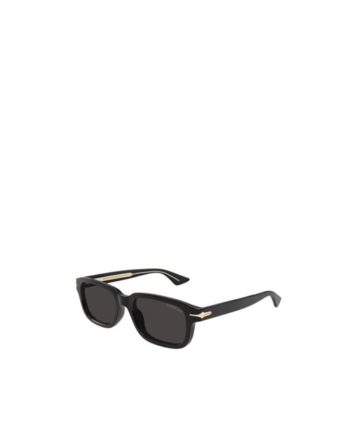 Montblanc White Eyewear Rectangular Frame Sunglasses for men