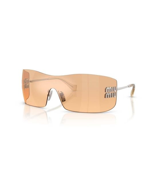 Miu Miu Pink Rimless Sunglasses