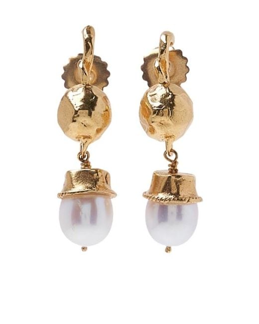 Alighieri Metallic Pearl Earrings