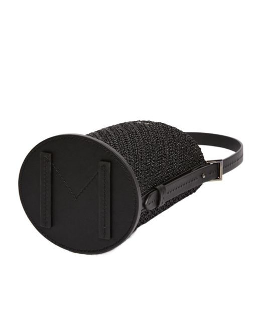 Max Mara Black Crocheted Archetipo Bucket Bag