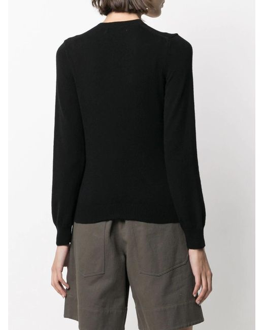 COMME DES GARÇONS PLAY Black Motif V-Neck Jumper
