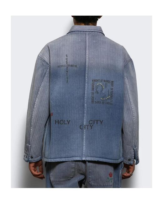 Paly Hollywood Blue Long-Sleeved Shirt for men