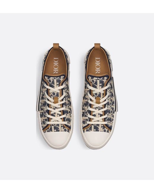 Dior White Homme B23 Lace-Up Sneakers for men