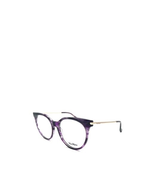 Max Mara White Round Frame Glasses