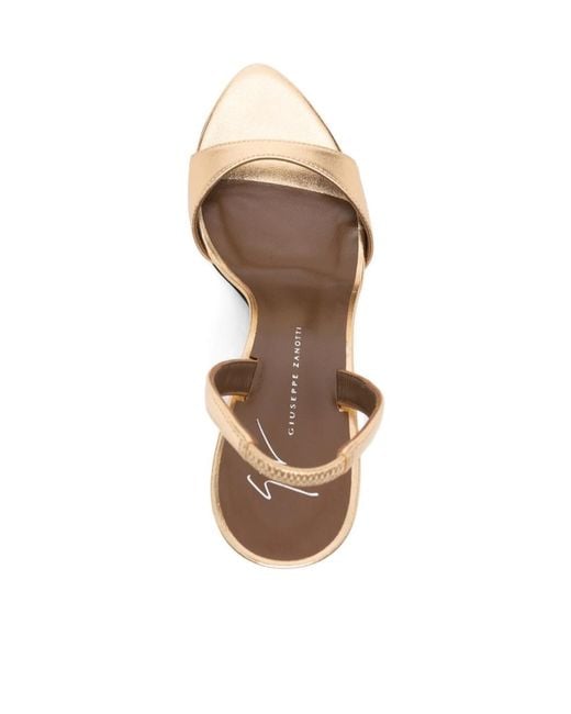 Giuseppe Zanotti Metallic Lilibeth Slingback Heeled Sandals