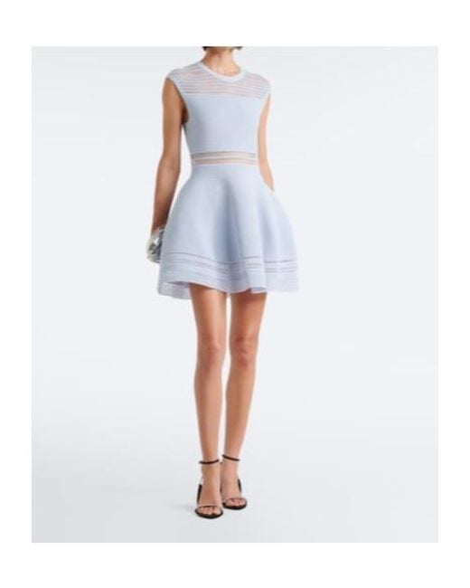 Jonathan Simkhai Blue Esri Knit Minidress
