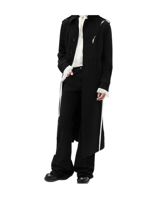 Ann Demeulemeester Black Runo Bow-Tie Shirt for men