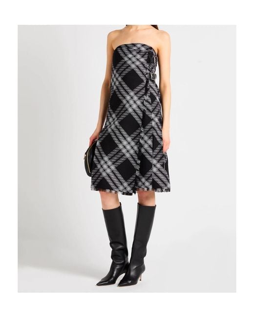Burberry Black Plaid Dress