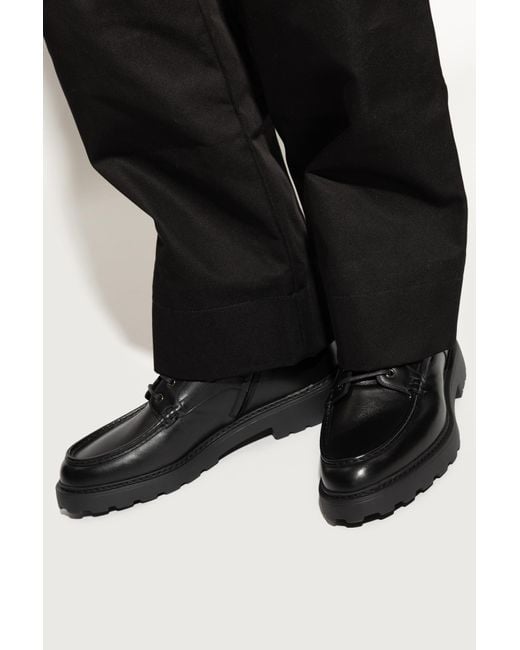 Bally Black Leather Ankle Boots 'Gaverin' for men
