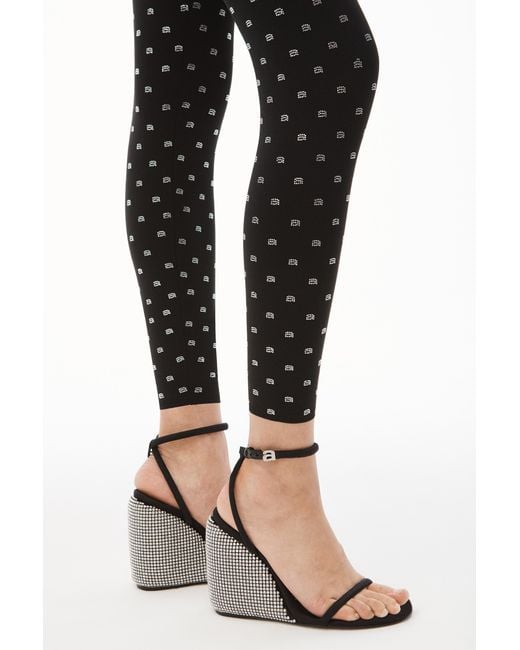 Alexander Wang Black Dahlia Embellished Wedge Sandals
