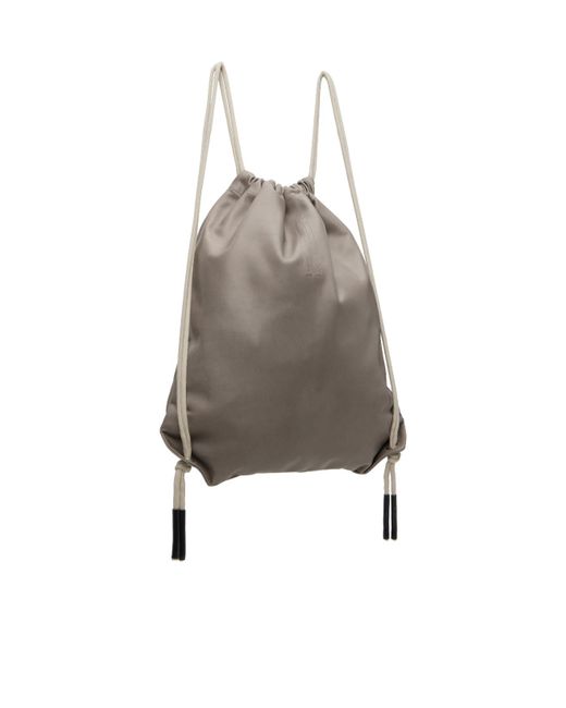 Rick Owens Brown Drawstring Backpack for men