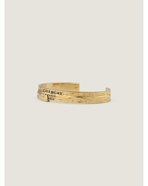 Givenchy Metallic Tape Cuff Bracelet