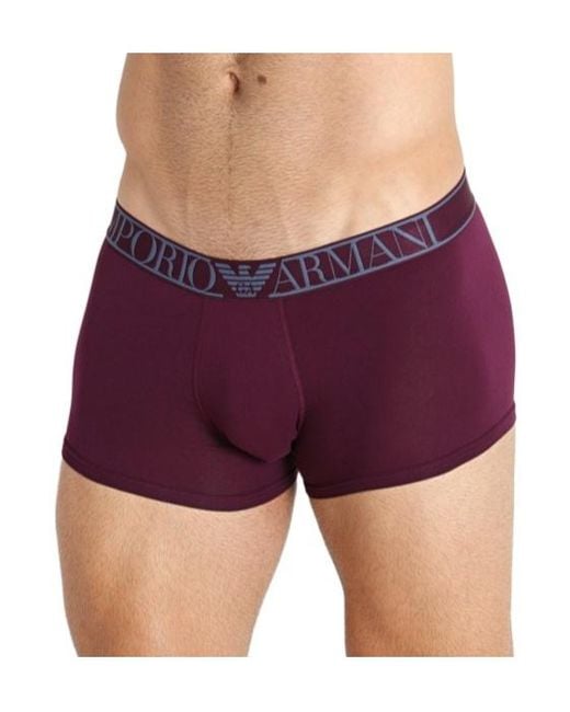 Emporio Armani Purple Elastic Waist Underwear for men