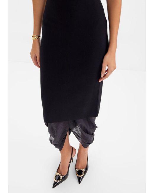 Ferragamo Black Maxi Gancini Slingback Pump