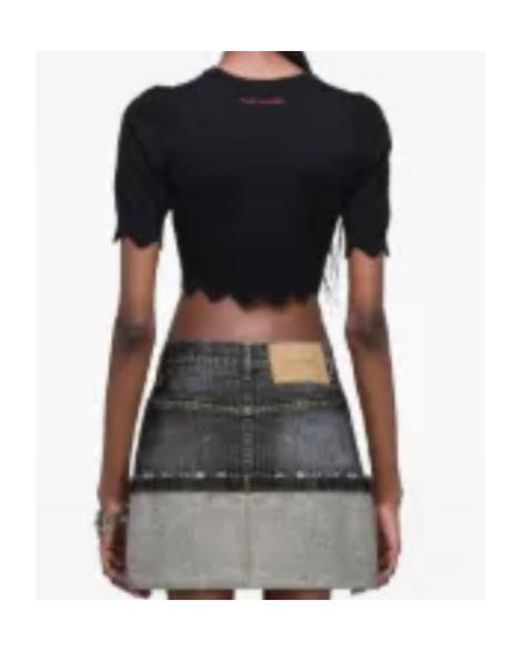 Marc Jacobs Blue Fan-Shaped Edge Top