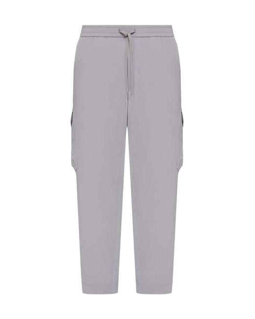Boss Gray Boss Drawstring Tapered-Fit Pants for men