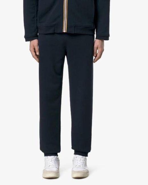 K-Way Blue Drawstring Cuffed Joggers for men