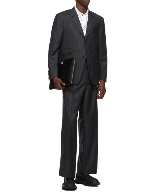 Thom Browne Black Zipped Document Case for men