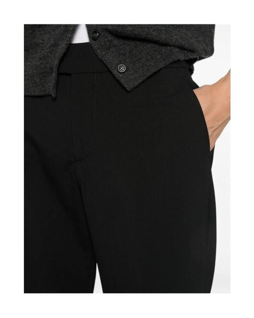 Berwich Black Turn-Up Cuff Trousers