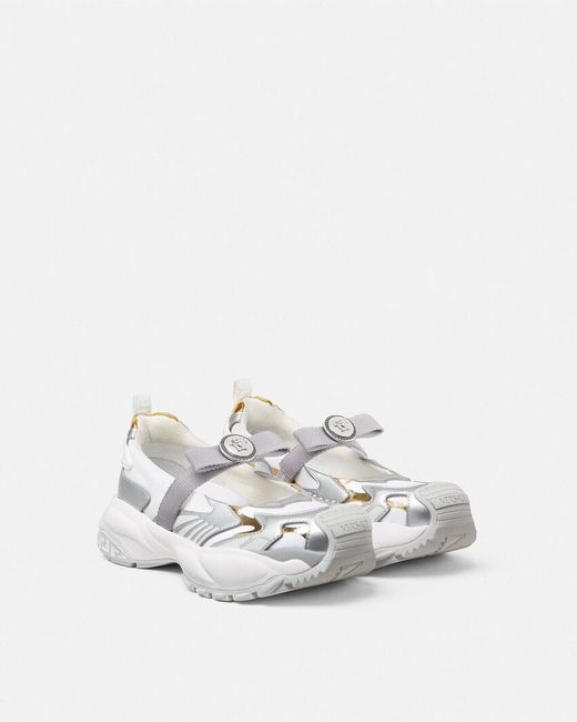 Versace White M_Vs_06 Mary Jane Sneakers