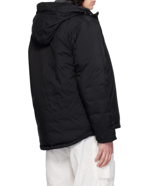 Canada Goose Black Hooded Feather-Down Padded Jacket for men