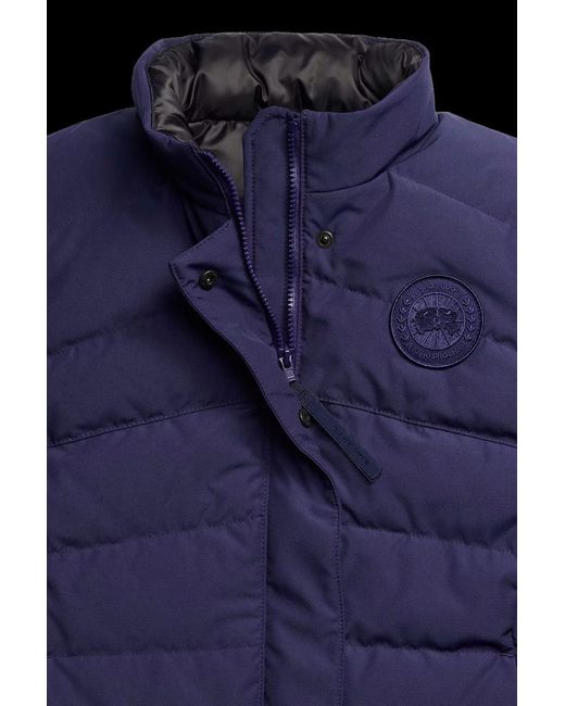 Canada Goose Blue Freestyle Vest Tonal Label