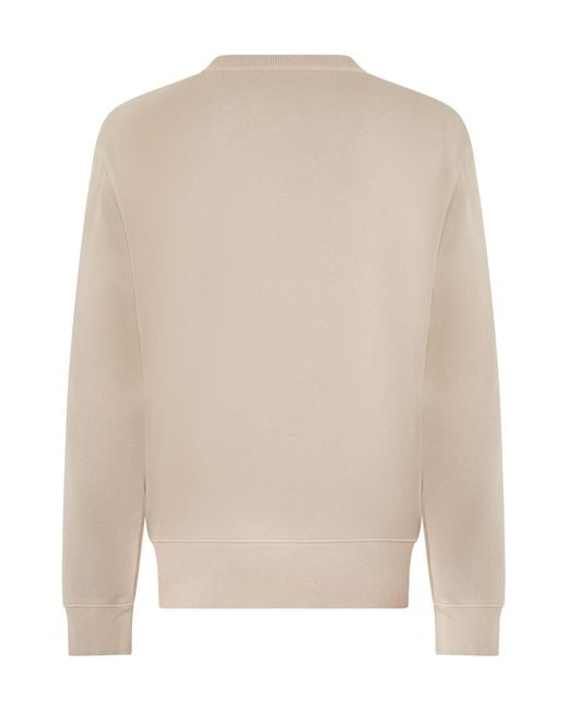 Boss White Crew-Neck Sweatshirt for men