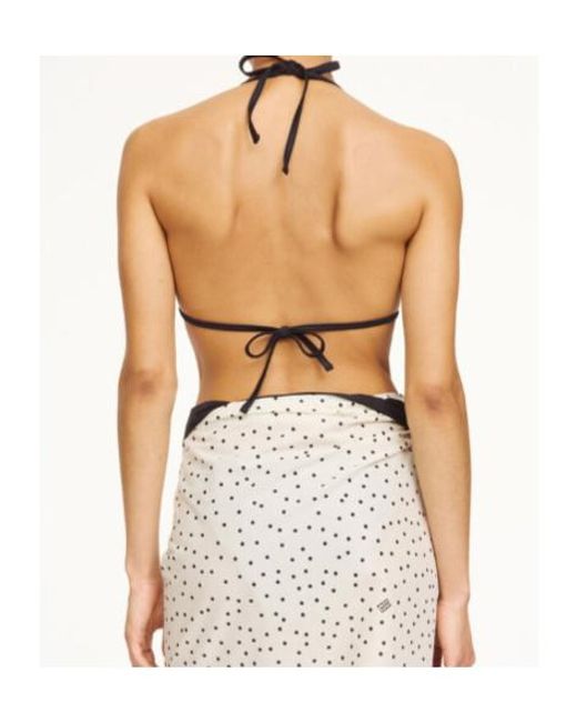 By Malene Birger Black Astrida Logo Bikini Top