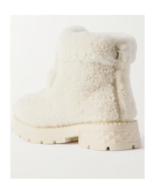 Jimmy Choo Natural Round Toe Ankle Boots