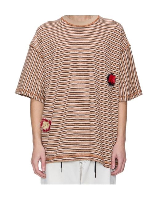 Song For The Mute Multicolor Short-Sleeved Striped T-Shirt for men