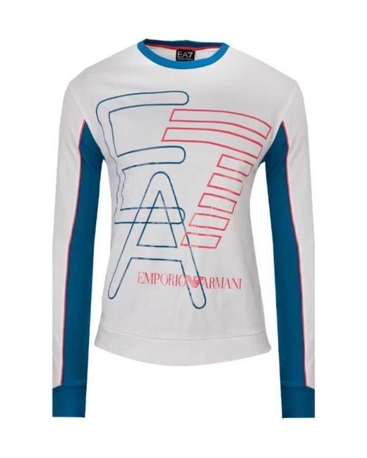 EA7 Blue Logo Sweater