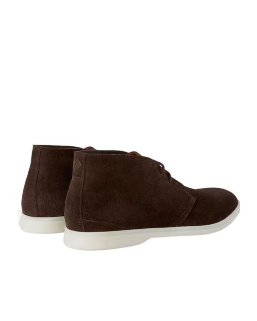 Loro Piana Brown Desert Walk Boots for men