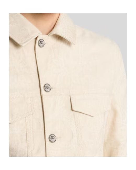Etro Natural Paisley Jacquard Jacket for men