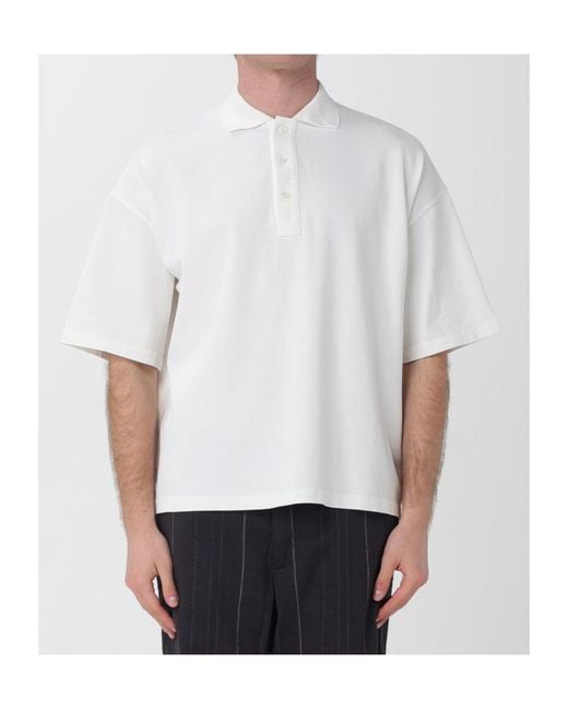 Barena White Short Sleeve Polo Shirt for men