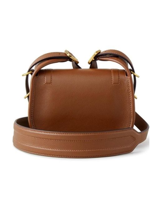 Mulberry Mini Sadie Cross-Body Bag in Brown | Lyst