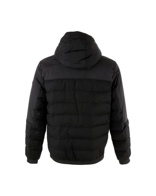 Zegna Black Hooded Puffer Coat for men