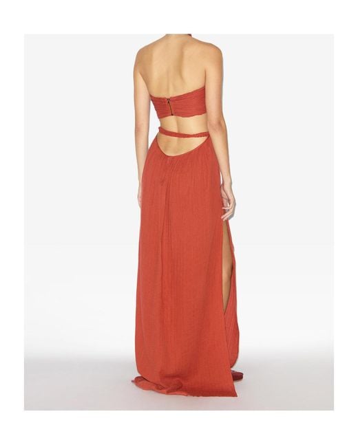 Isabel Marant Red Justine Dress