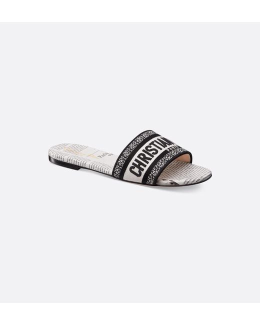 Dior White Dway Slide