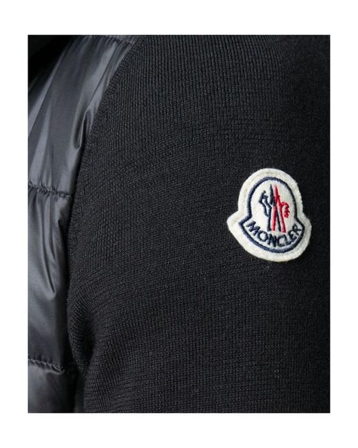 Moncler Black Logo Patch Down Jacket
