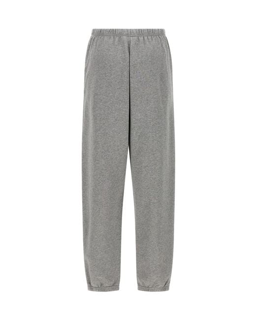 MM6 by Maison Margiela Gray Elastic-Waistband Tapered Trousers