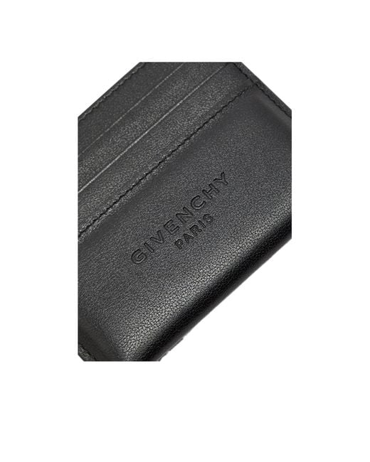 Givenchy Black Leather Card Holder for men