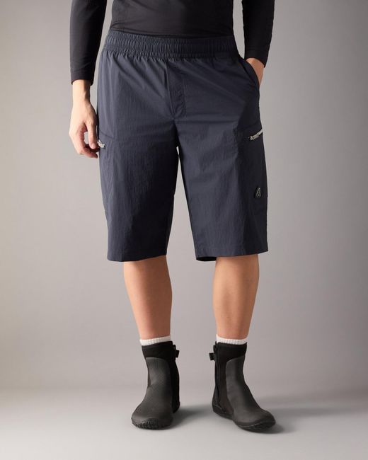 Moose Knuckles Black Logo Plaque Shorts for men