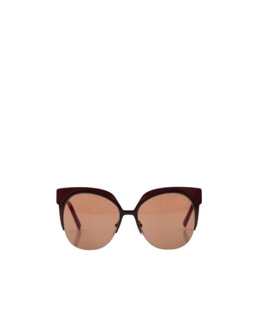Marni Brown Logo Sunglasses