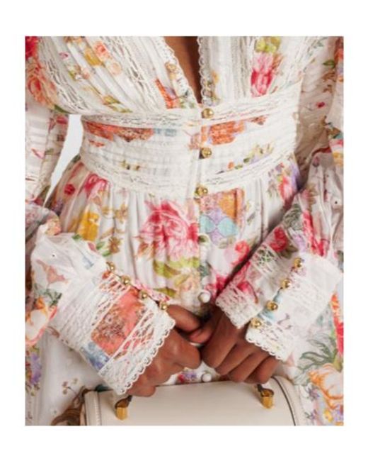 Camilla Multicolor Sew Yesterday Floral Midi Dress