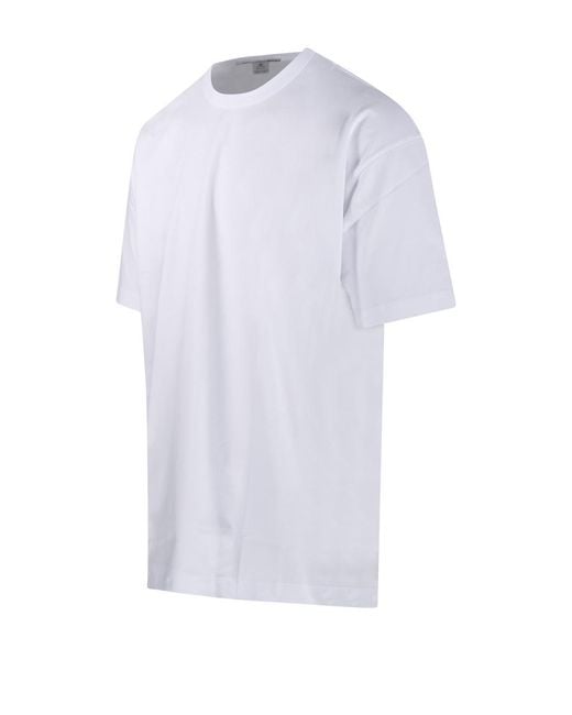 Comme des Garçons White Comme Des Garçons Shirt Fqt 008 Logo T-Shirt for men