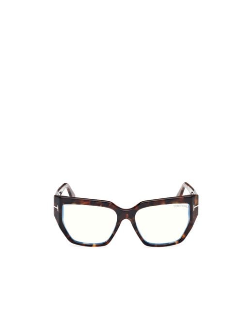 Tom Ford White Eyewear Square Frame Glasses