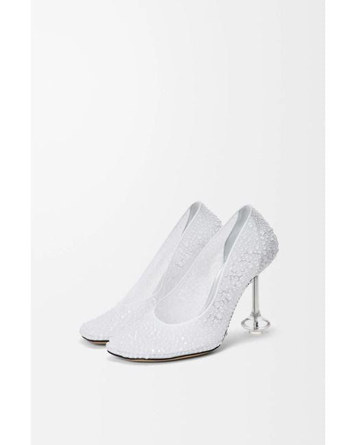 Loewe White 90Mm Strass Toy Pump