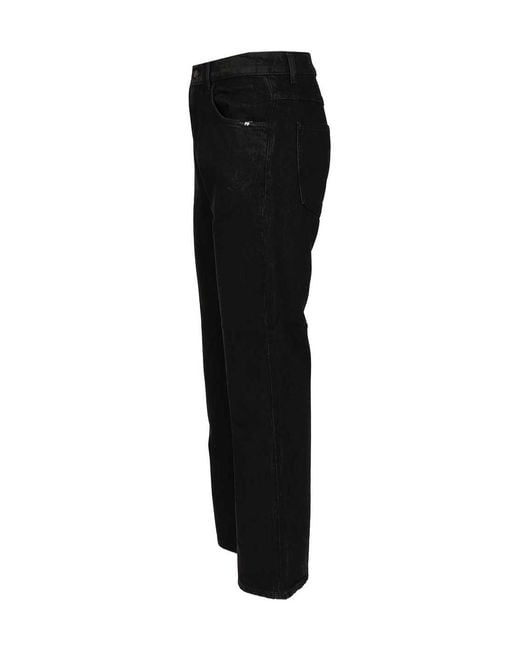 AMISH Black James Loose Fit Jeans for men